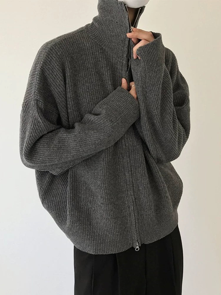 COLN Casual Versatile Zipper Sweater