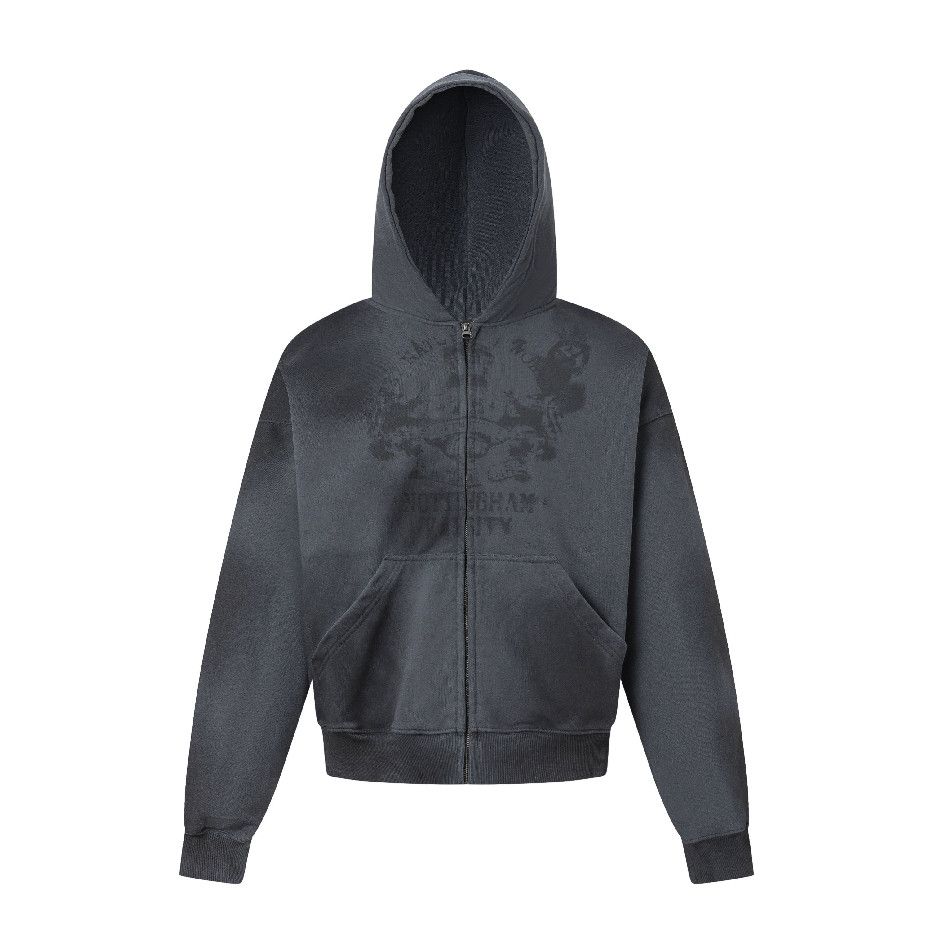 TRYTHMCLUB Short Make Old Tie-dye Hooded Sweater Men