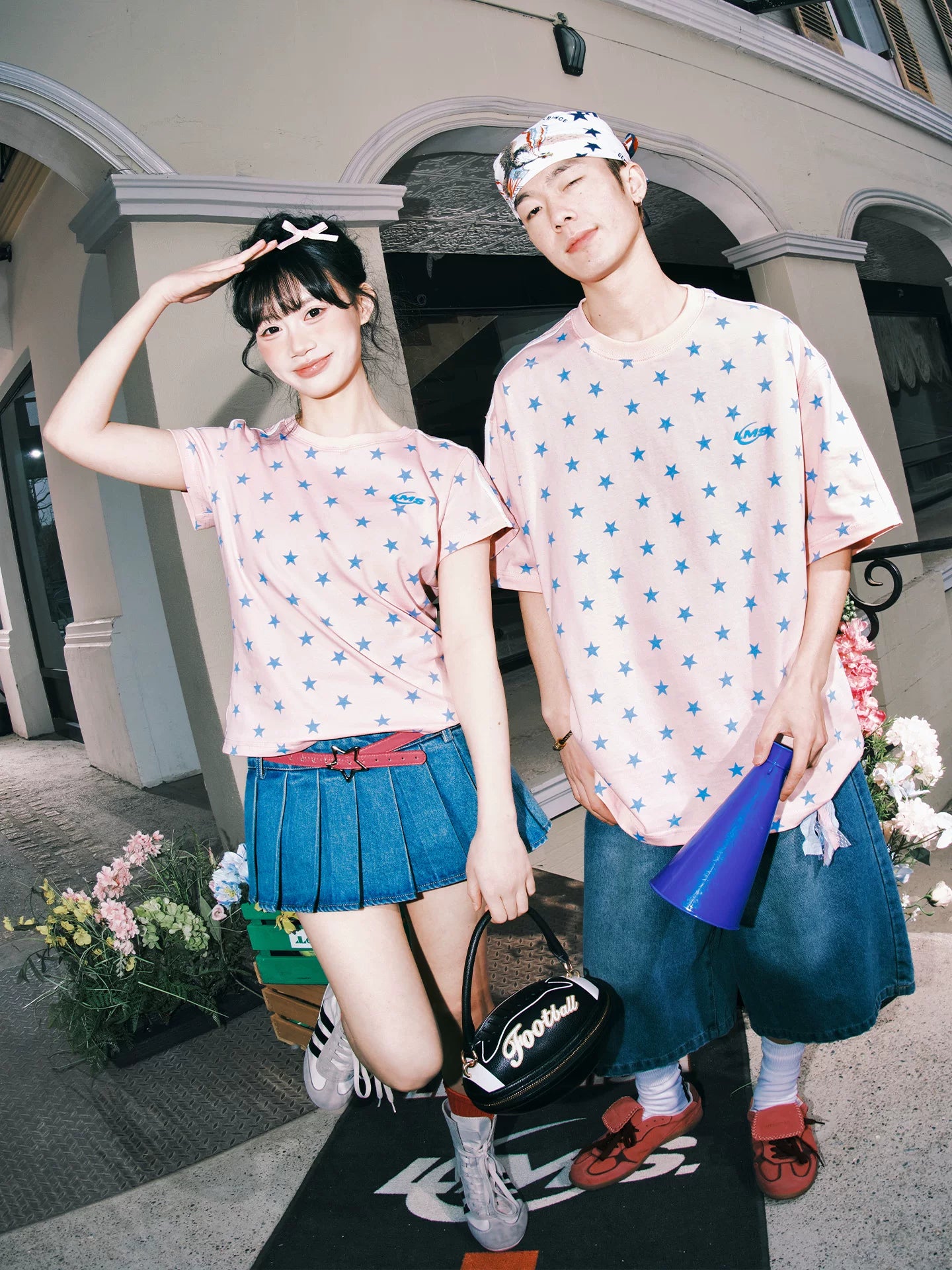 Lemanism Retro Star Striped Tee