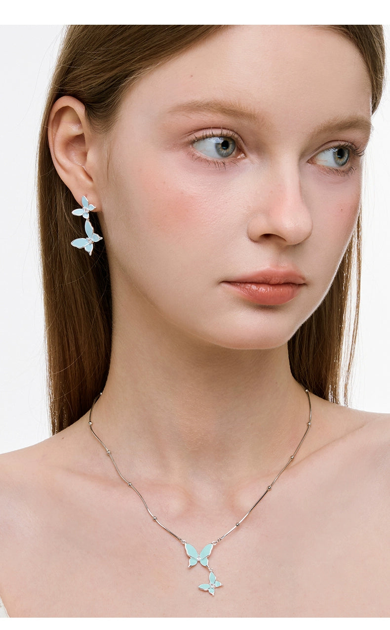 BULUBULU Mint Ice Butterfly Necklace