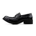 HANQIAORJI Cowhide Yuppie Heightening Loafers