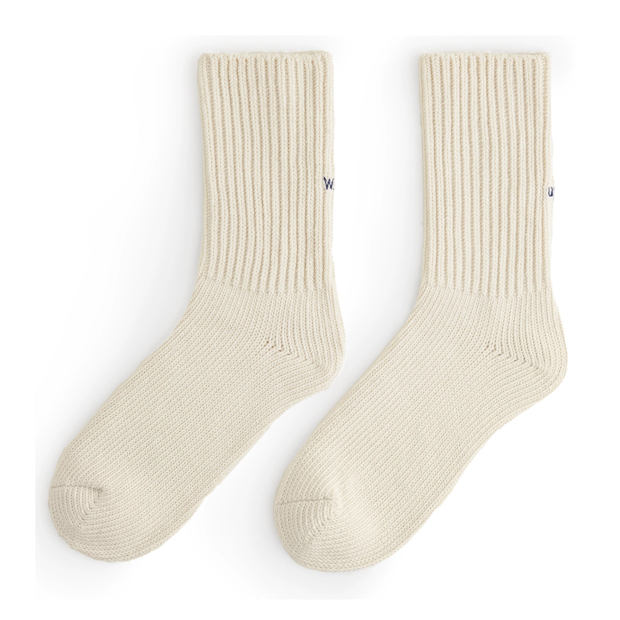 Maden Retro Thick Thread Embroidered Knitted Tube Socks