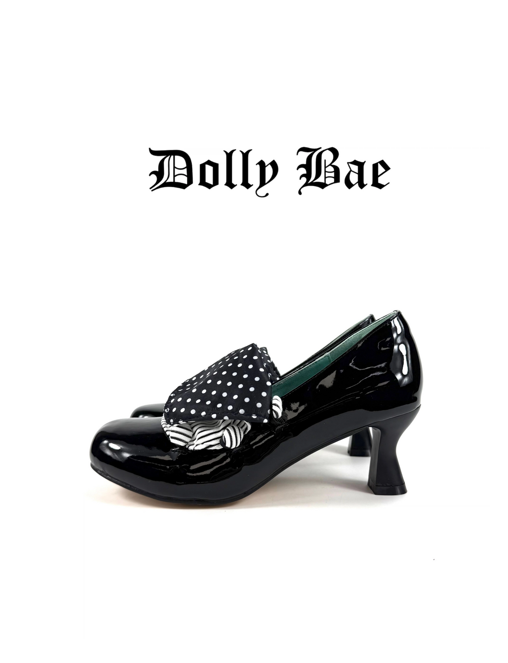 Dollybae Vintage Polka Dot High Heel Shoes