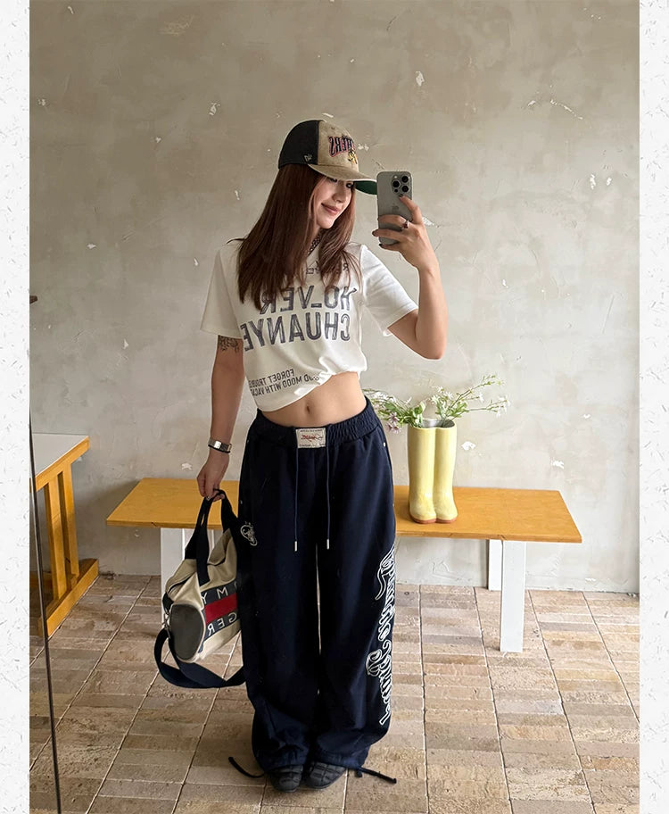 CCYE Retro Embroidered Sweatpants