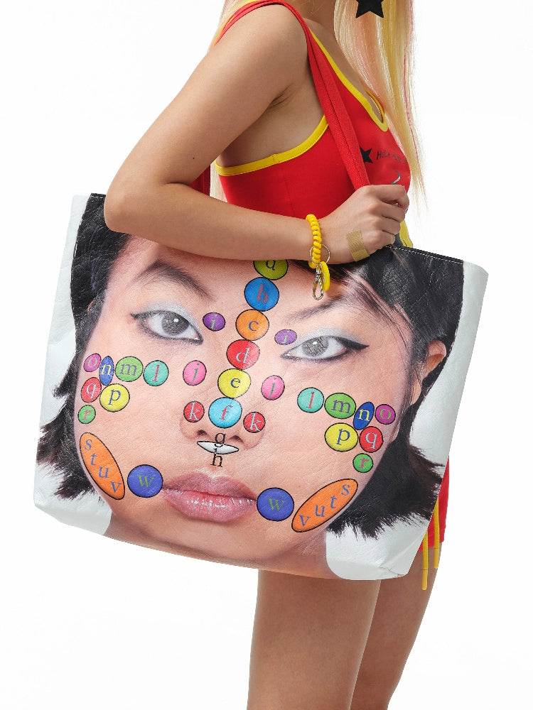 HuDieGongZhu Health Face Printing Shoulder Bag
