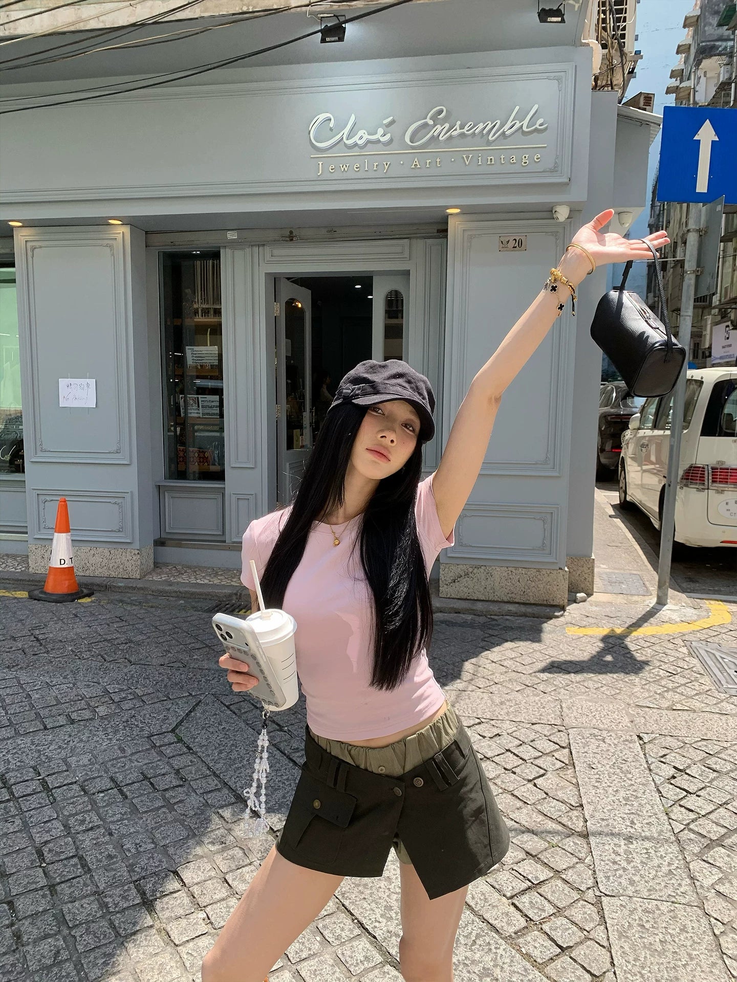 YOUNG KYLIN Stylish Stacked Shorts Skirt