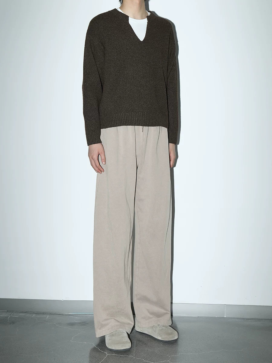 PLUS NO LOGO Retro Wide-leg Casual Sweatpants