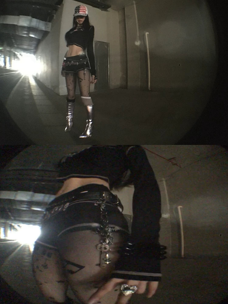 Imdelusion Punk Cross Old Heavy Industry Pendant Accessories Bag Hanging