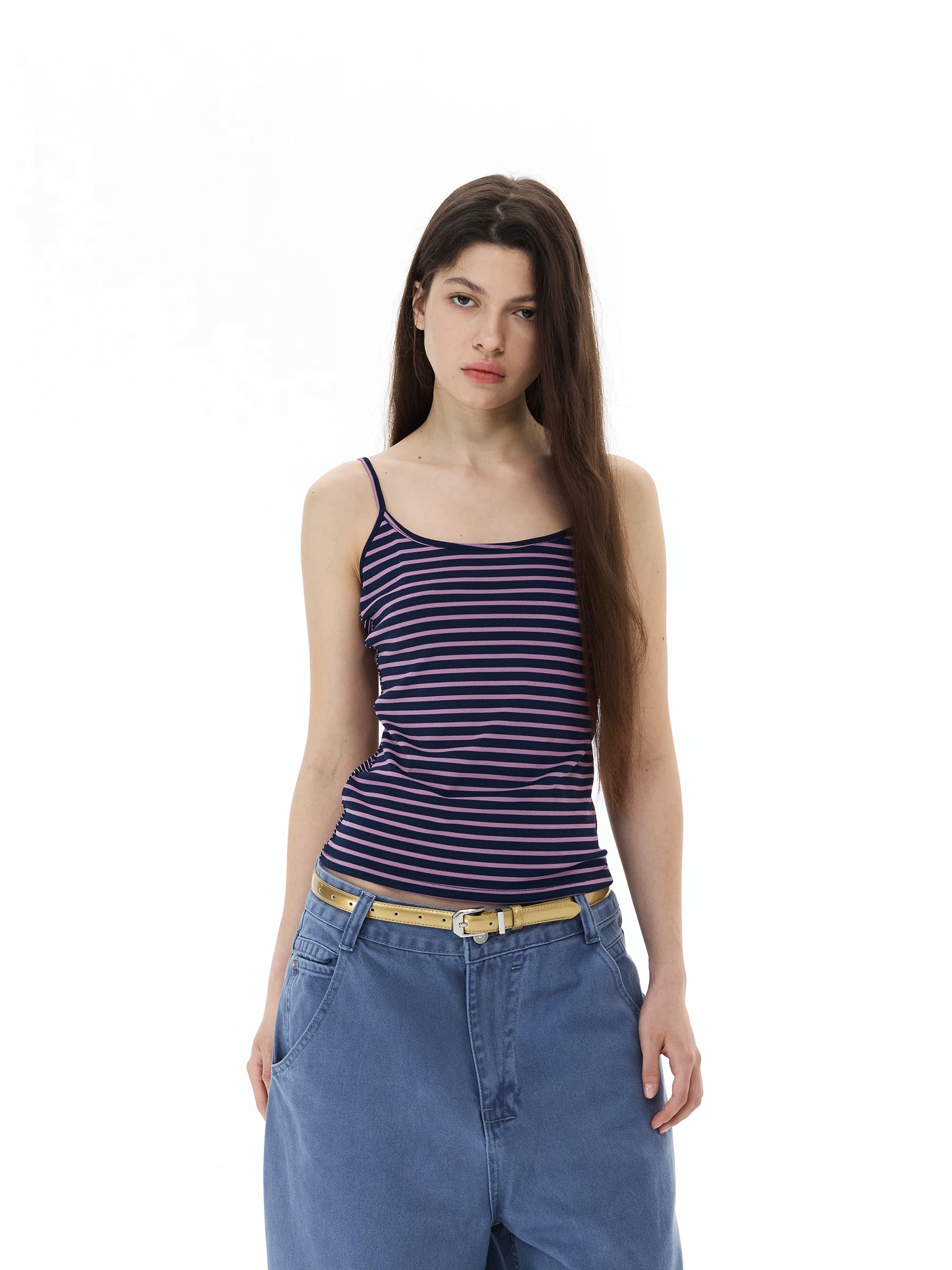 WLNEXT Striped Slim Fit Vest