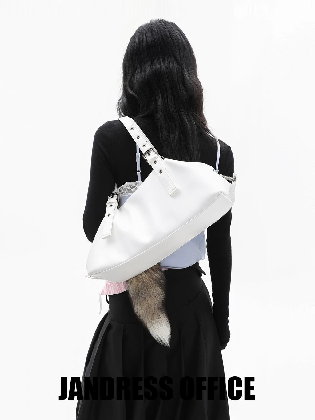 JANDRESS Soft Leather Versatile Shoulder Underarm Bag
