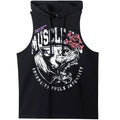 Muscle Dog Cool Loose Hooded Gym Tee