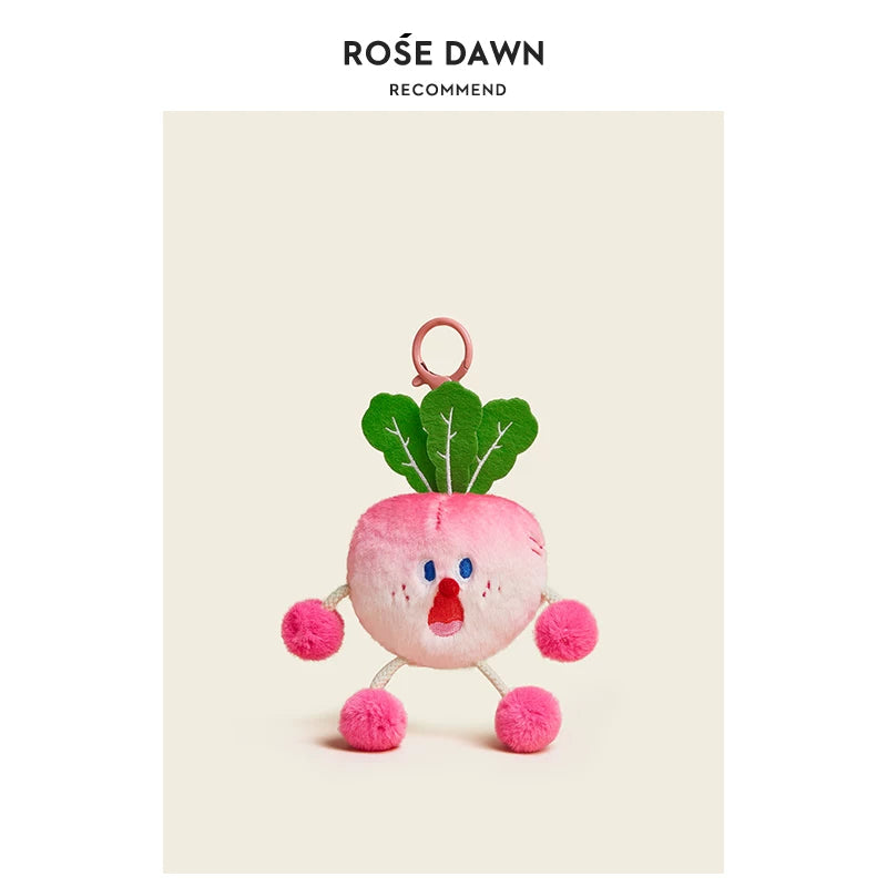 DINGROSEDAWN Scream Pull Vegetable Bag Pendant Plush Toy