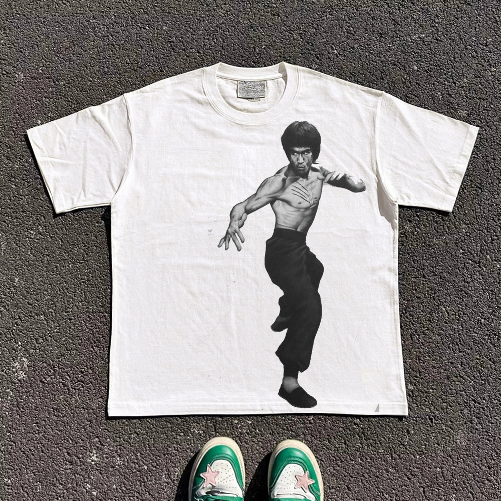 Wang Youbing Studio! BRUCE LEE 220g 100% Cotton Tee
