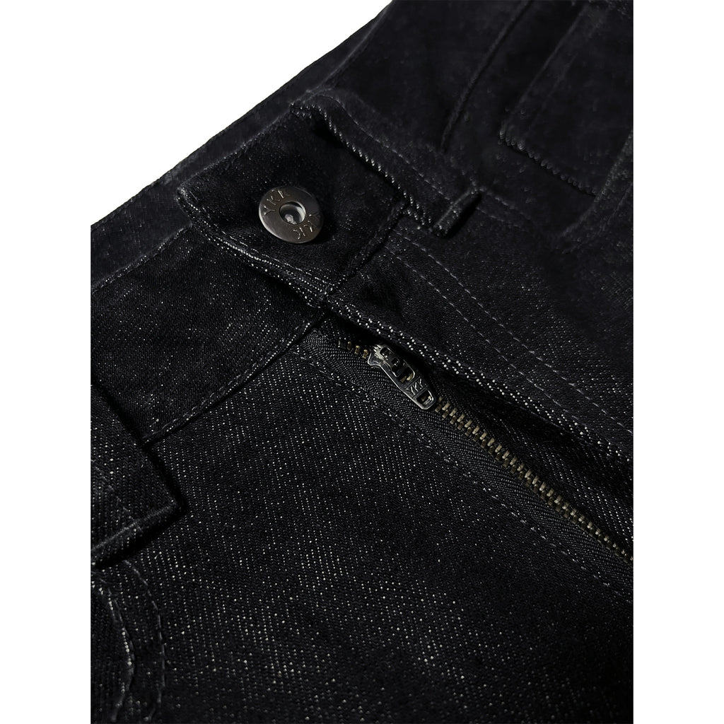 ETHEREAL PRODUCTION Loose Wide-leg Straight Denim Trousers