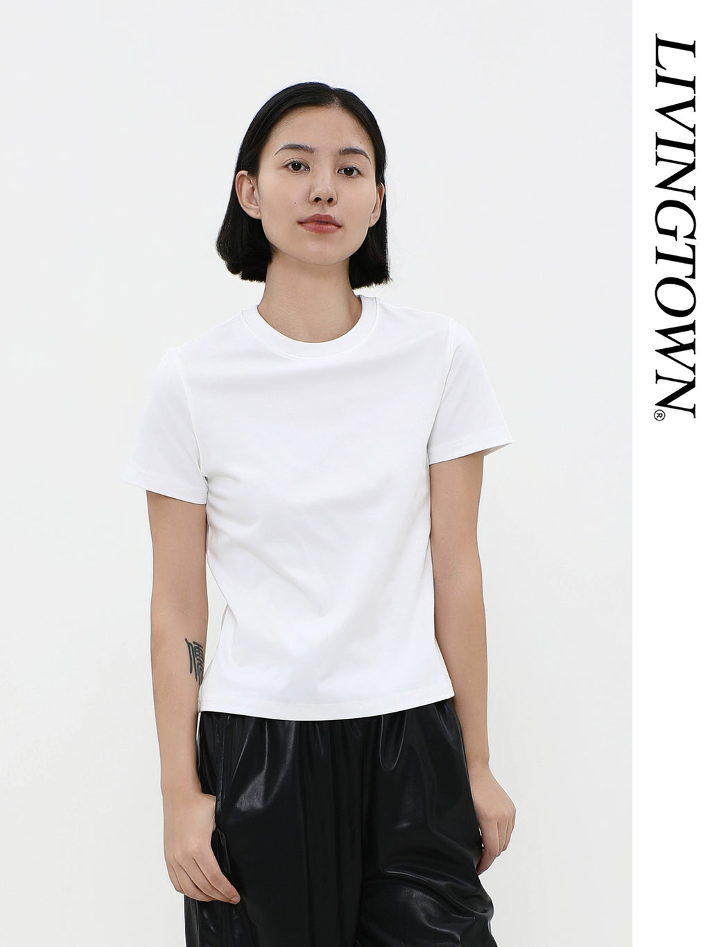 LIVINGTOWN Casual Loose Simple Slim Tee