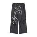 FUNKYFUN Wide-leg Graffiti Suit Pants