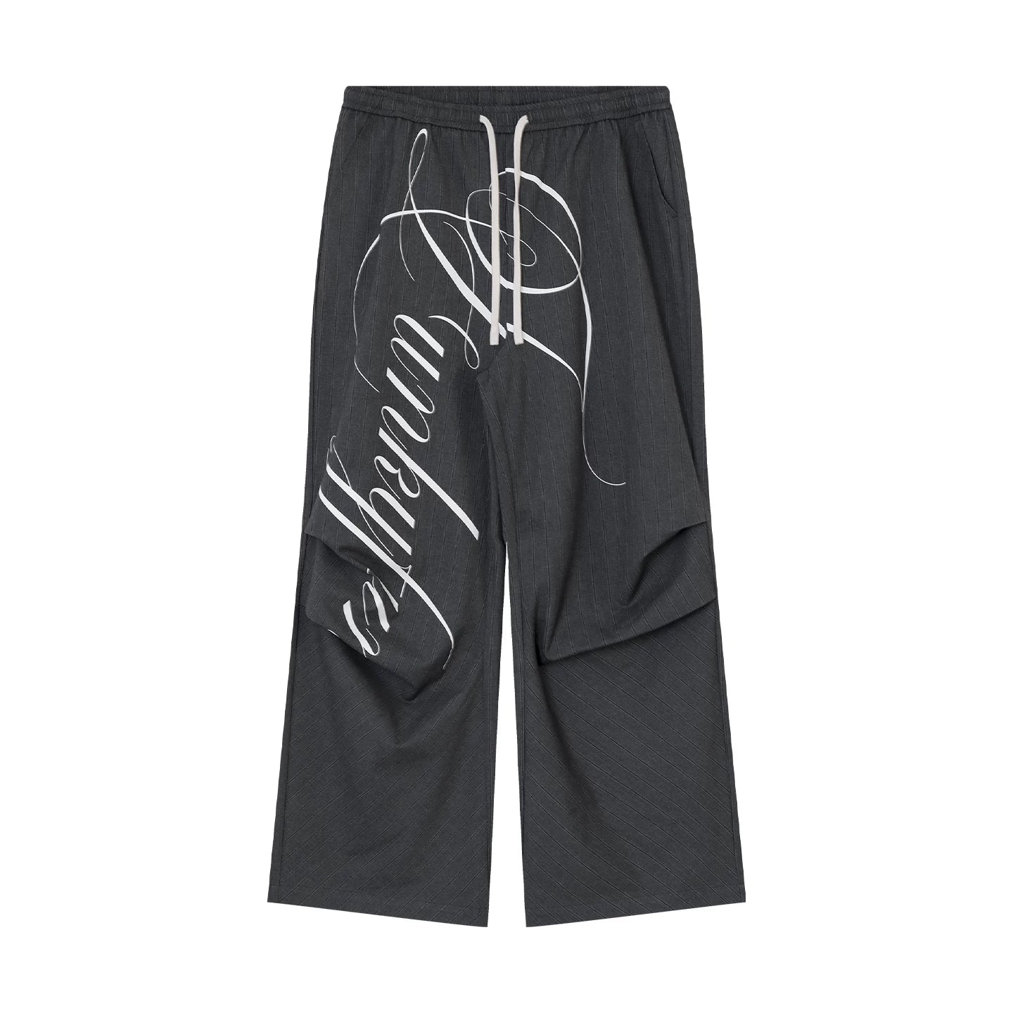 FUNKYFUN Wide-leg Graffiti Suit Pants