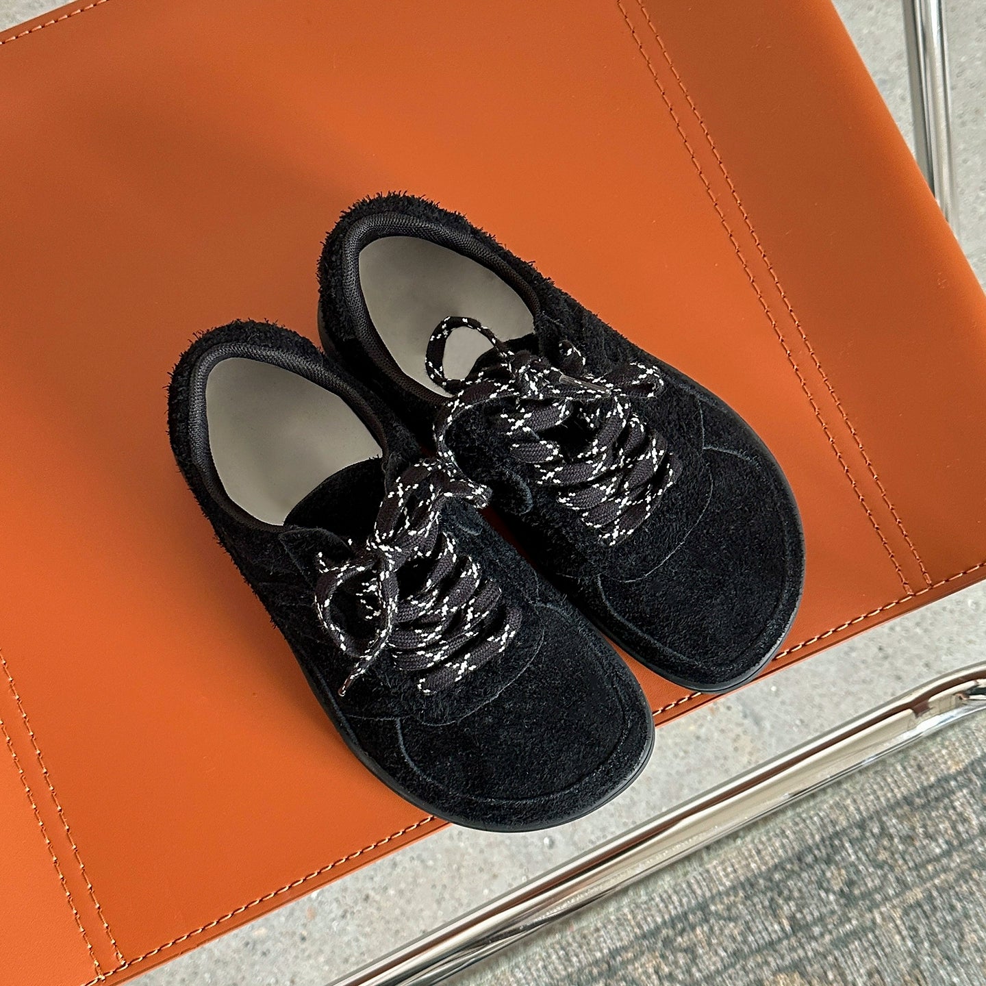 Lidaren Produced Leather Vintage Inner Heightening Casual Versatile Shoes