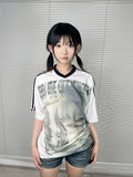 WEBBAR Japanese Gothic V-neck Tee