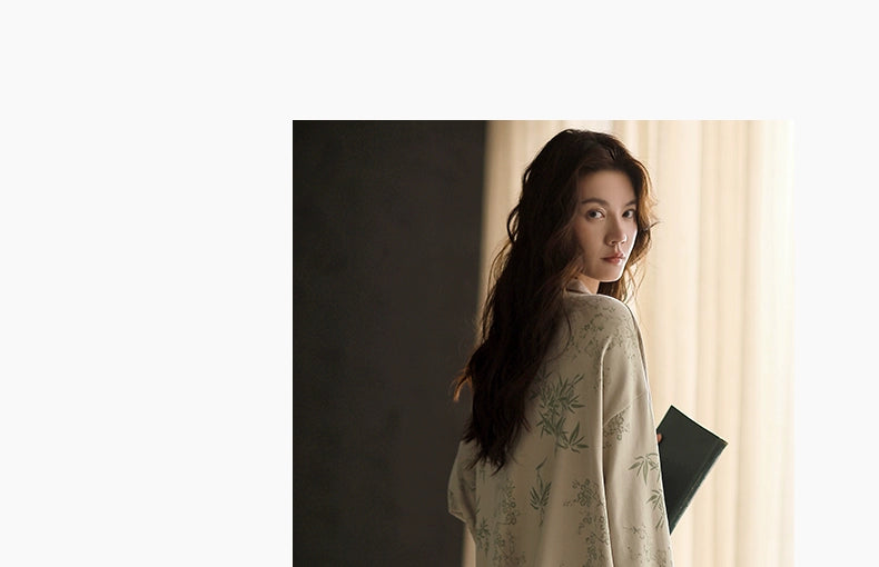 Yuenai New Chinese Long-sleeved Loungewear Pajamas