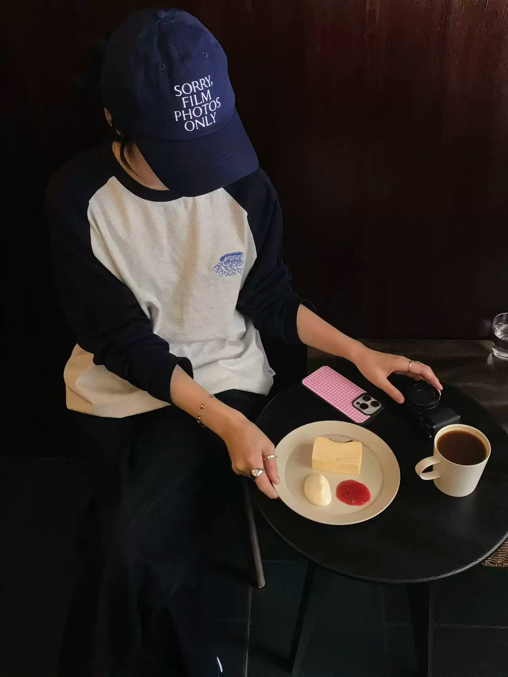 BENT IDEA Color Matching Shoulder Casual Long Sleeve