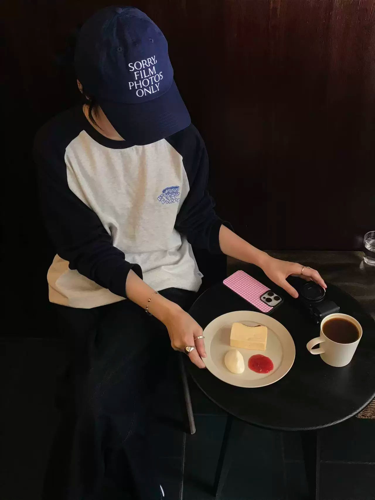 BENT IDEA Color Matching Shoulder Casual Long Sleeve