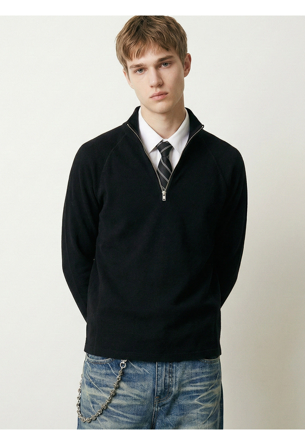 MADEEXTREME Casual Commuter Stretch-knit Long Sleeves