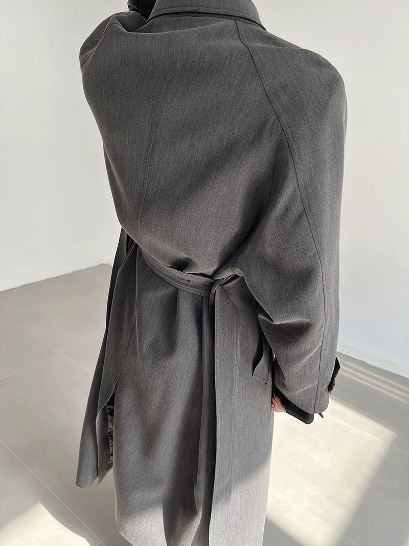 COLN Casual Versatile Long Trench Coat