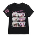 PAIKI Cat Embroidery Letter Casual Tee