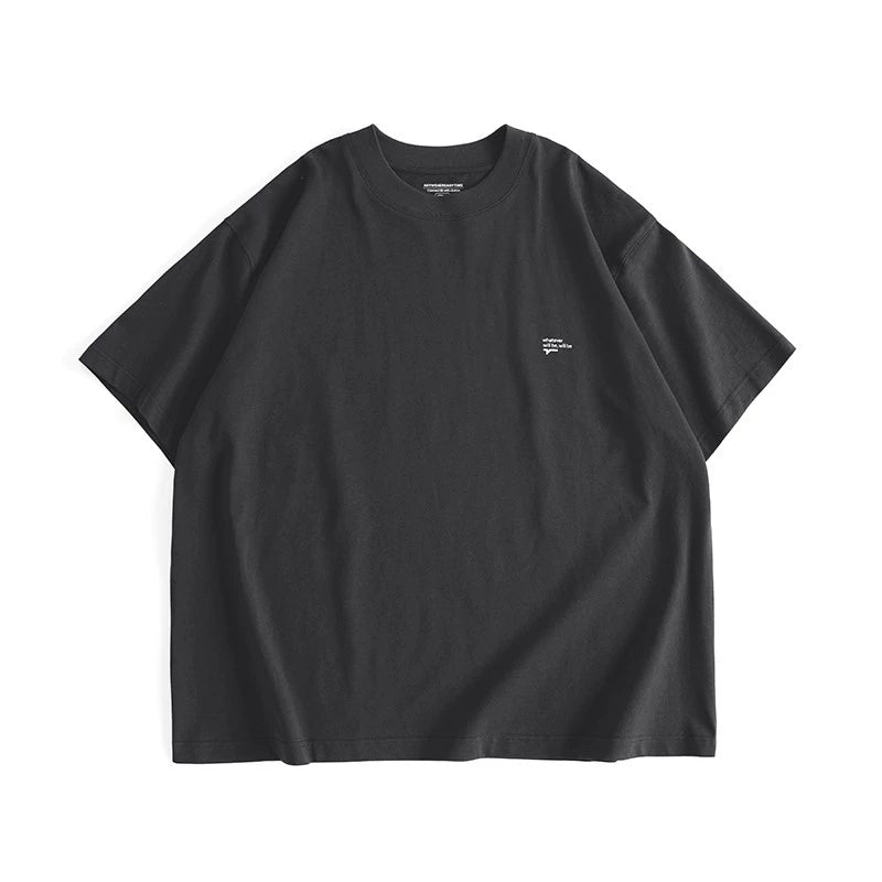 AWT Casual Versatile Crew Neck Printed Loose Tee