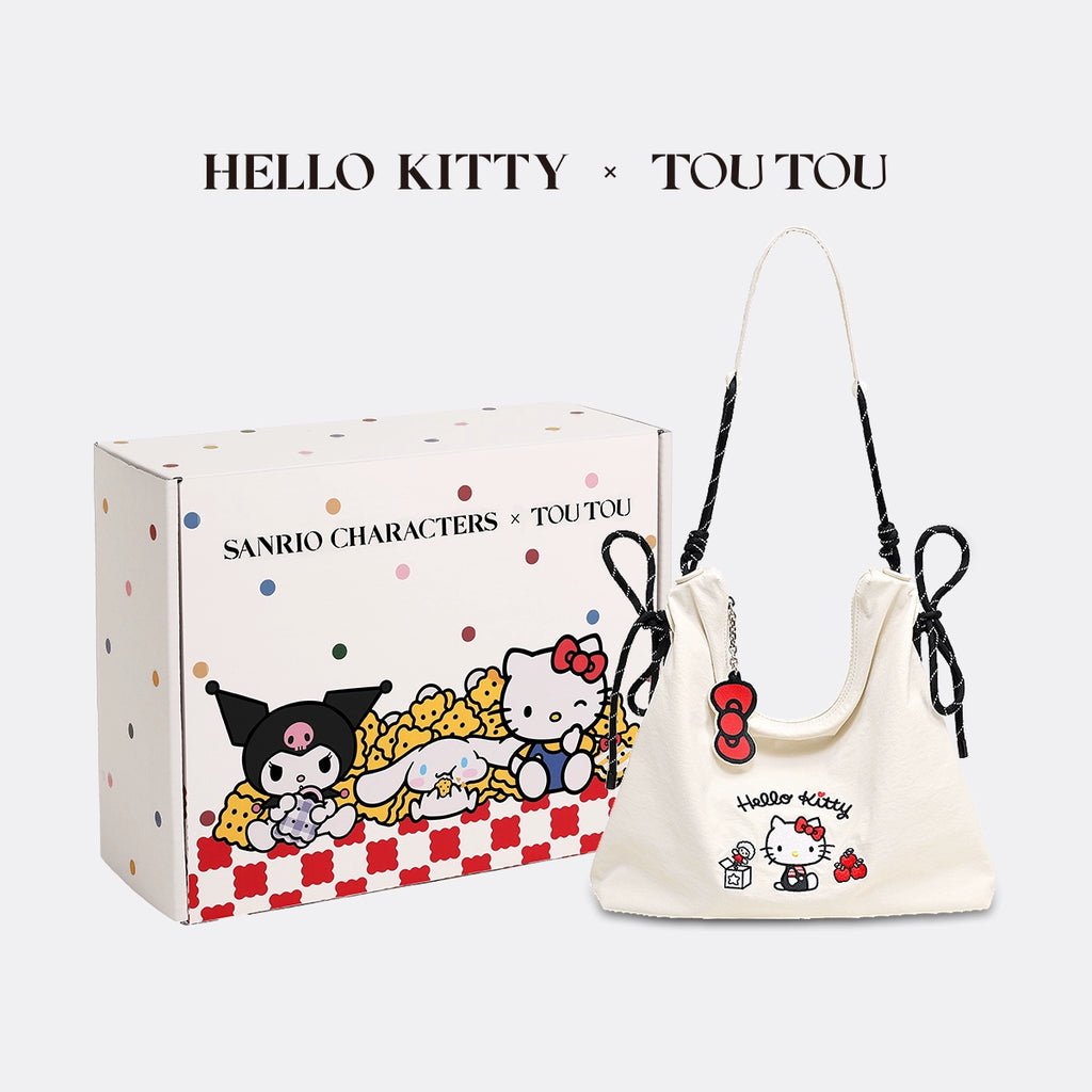TOUTOU Hellokitty Suede Shoulder Armpit Bag