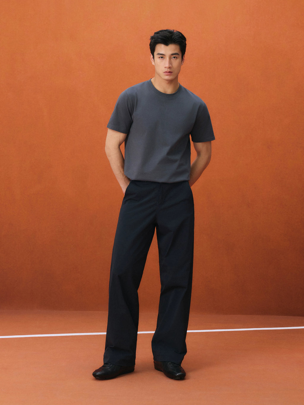 NO LOGO Loose Straight Light and Quick-drying Trousers