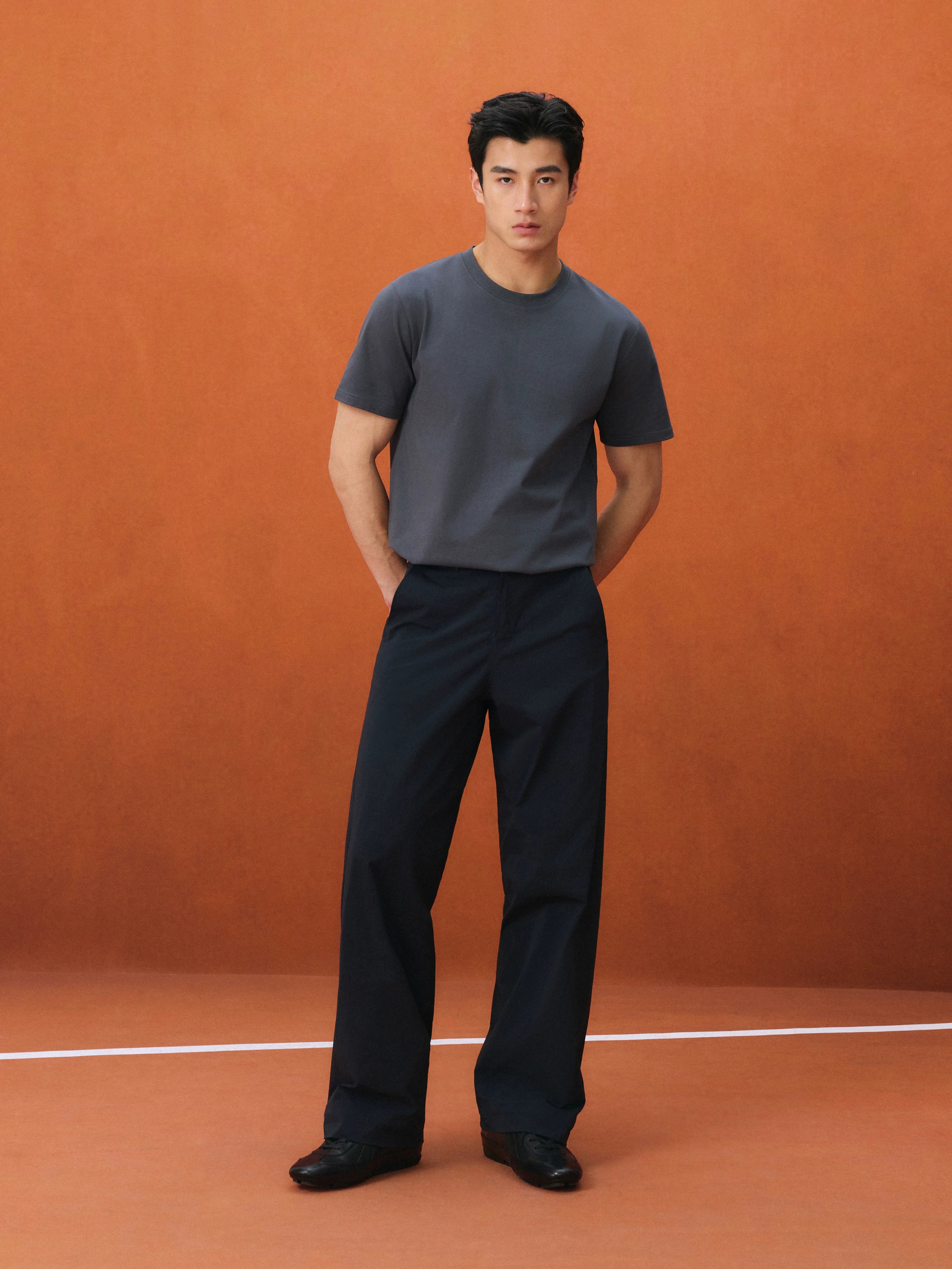 NO LOGO Loose Straight Light and Quick-drying Trousers