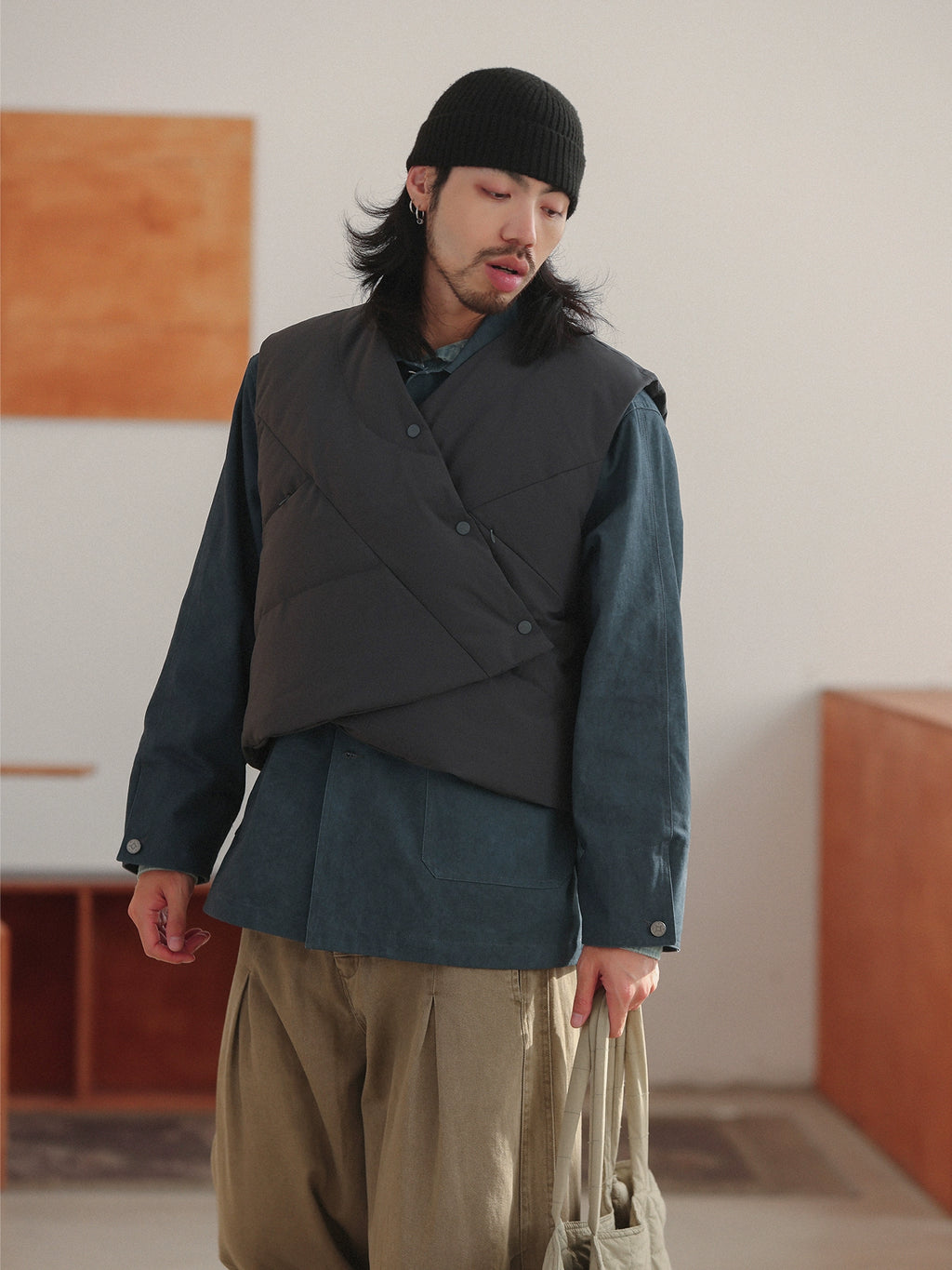NOEARS Vintage Short Down Vest