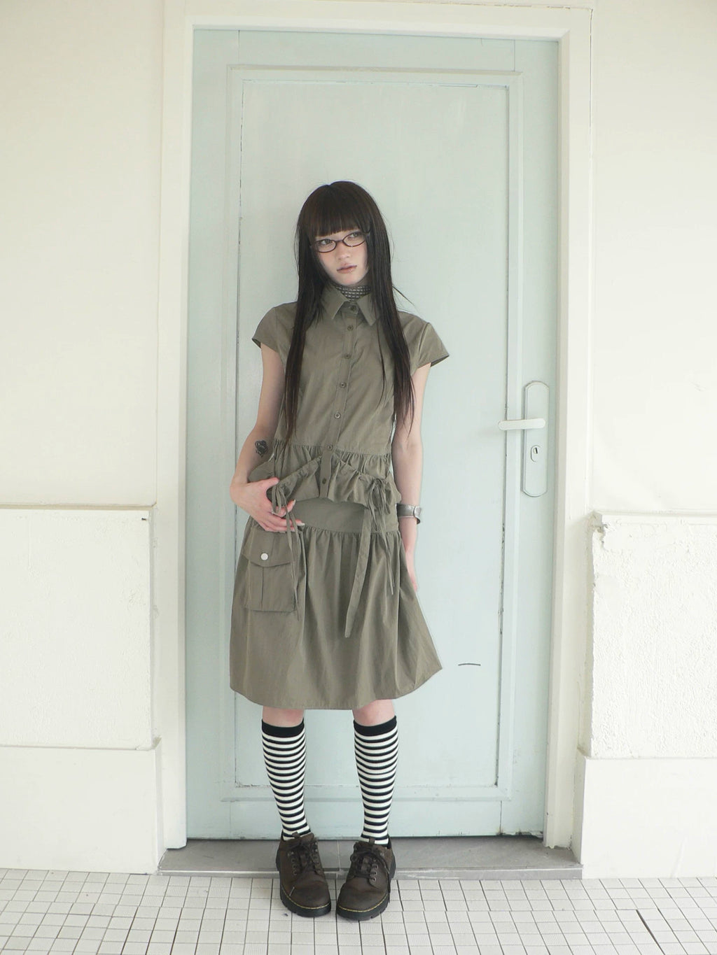 Ang: Project Vintage Single-breasted Shirt Skirt Set