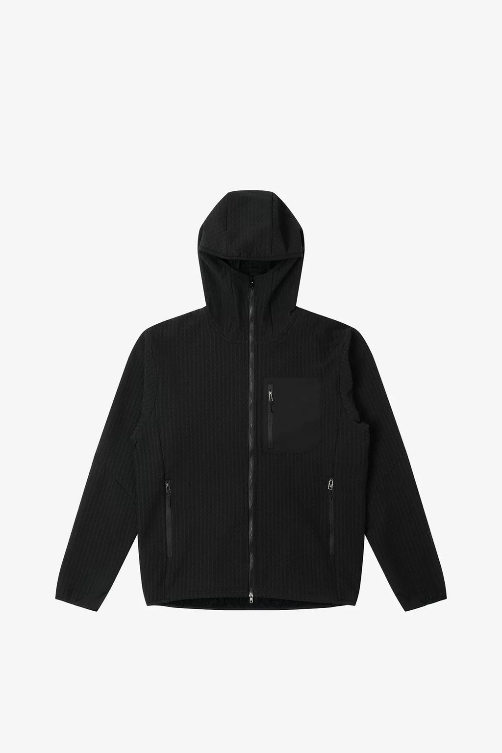 No Logo Heattech Windproof Hooded Fleece Jacket
