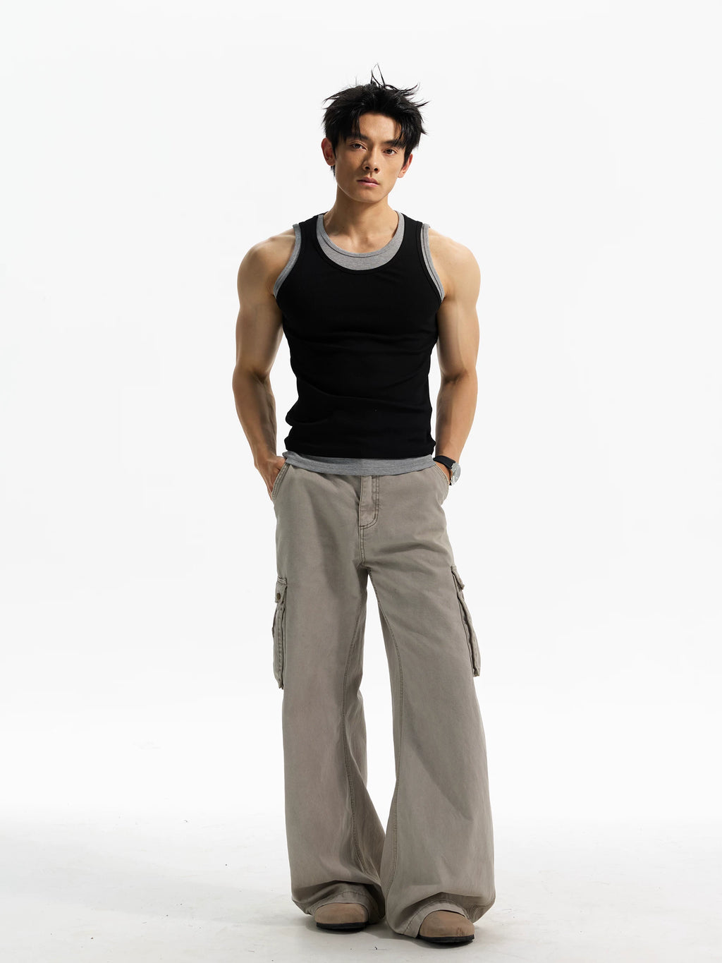DAY NY Fake Two-piece Slim-fit Versatile Vest