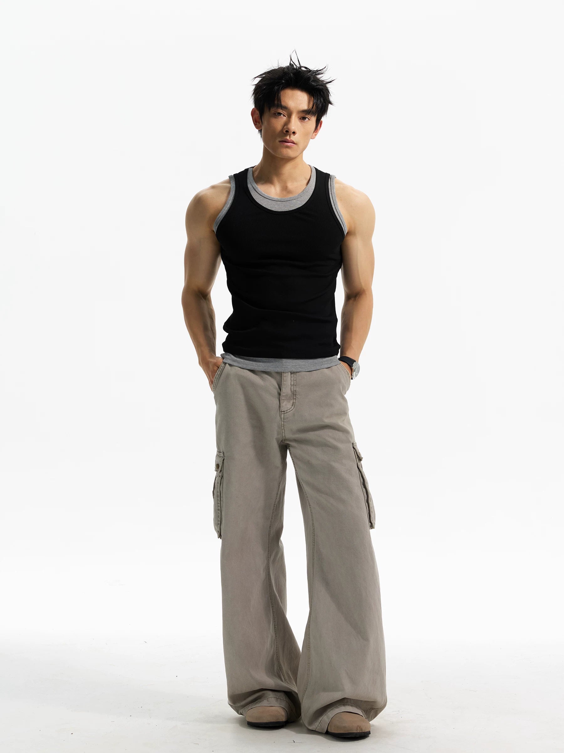 DAY NY Fake Two-piece Slim-fit Versatile Vest
