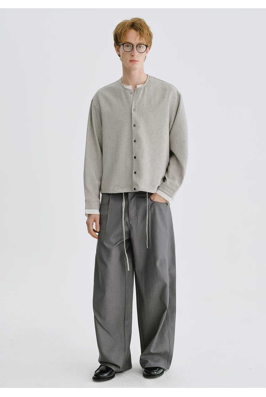LIVINGTOWN Casual Versatile Loose Straight Pants