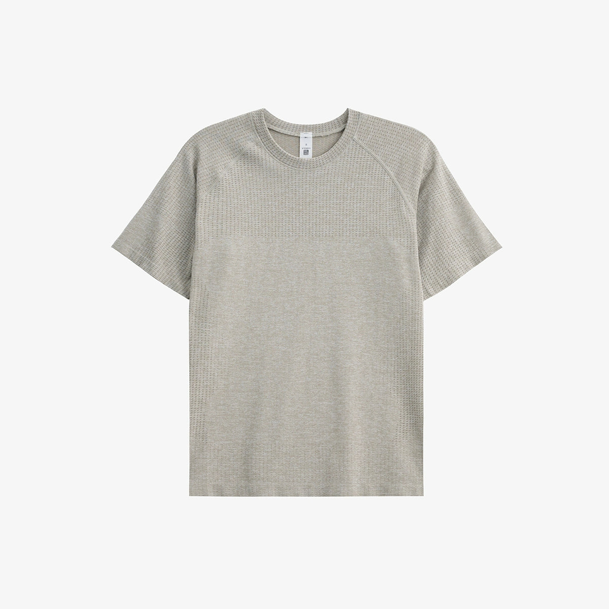 NO LOGO Quick Drying Seamless Jacquard Fitness Slim Tee