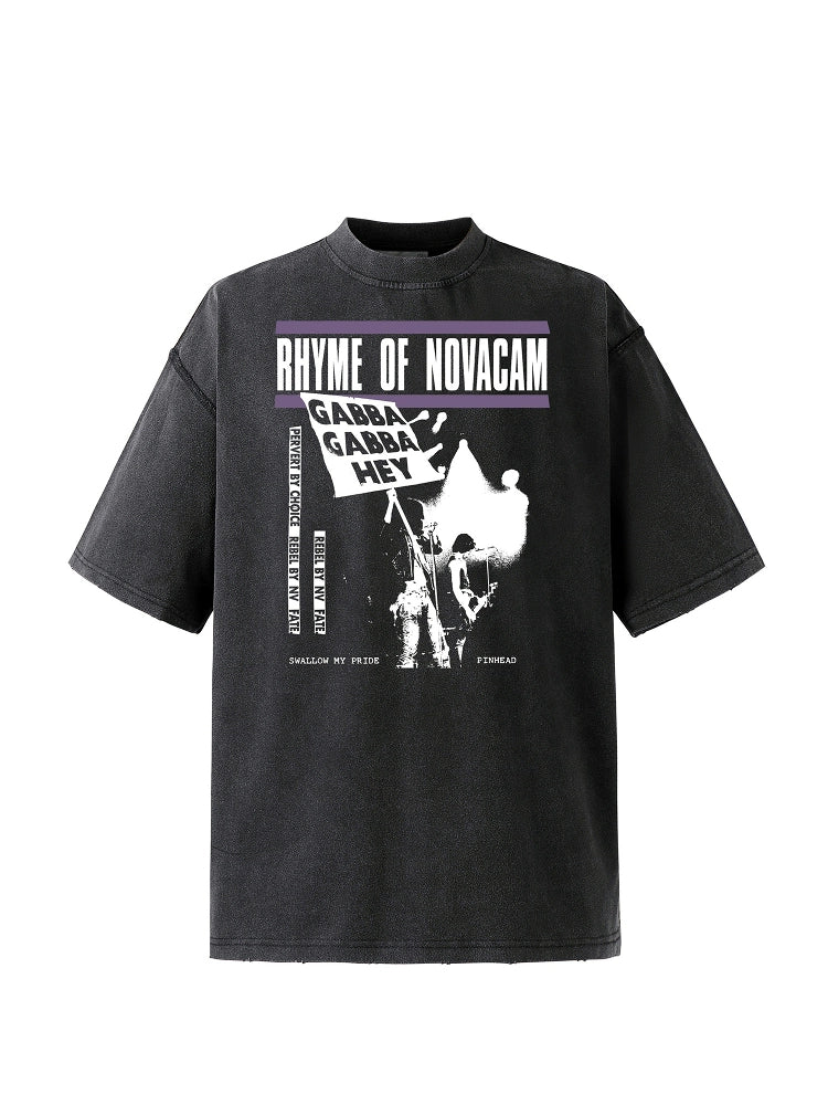 NOVACAM vintage reverse stitch Tee