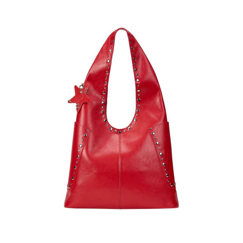 ECODAY Vintage Rivet Shoulder Tote