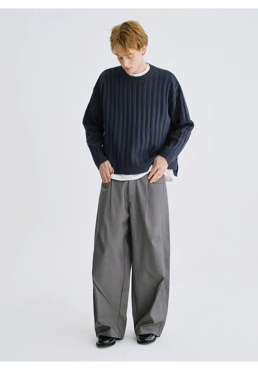 LIVINGTOWN Casual Versatile Loose Straight Pants