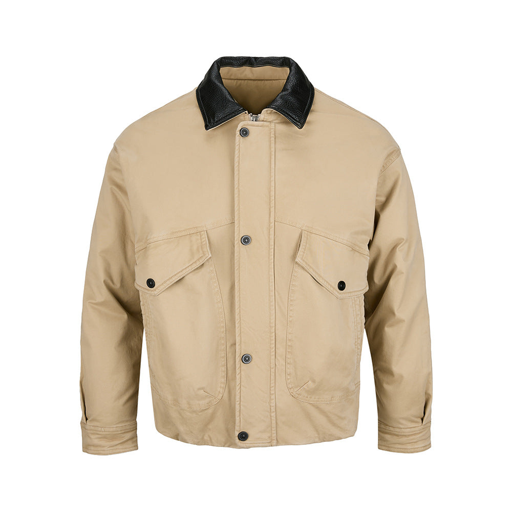 MADEEXTREME Retro Workwear Lapel Warm Jacket