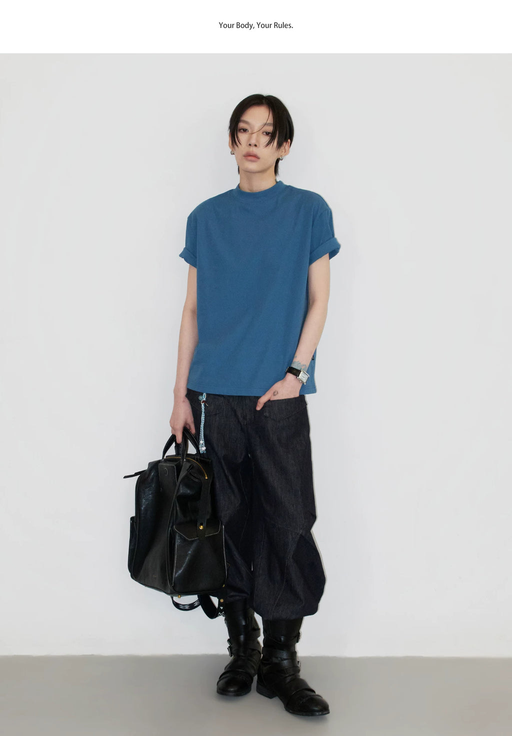 Sameuoo Shoulder Versatile Casual Tee