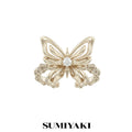 Sumiyaki 6.8g Gold-Plated Butterfly Ring Set