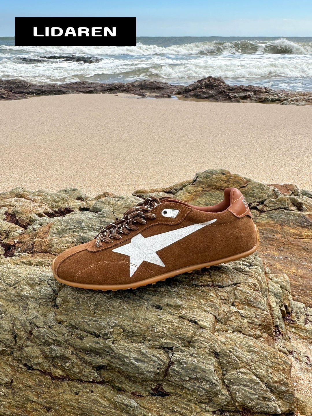 Lidaren Produced Leather Vintage Star Board Shoes