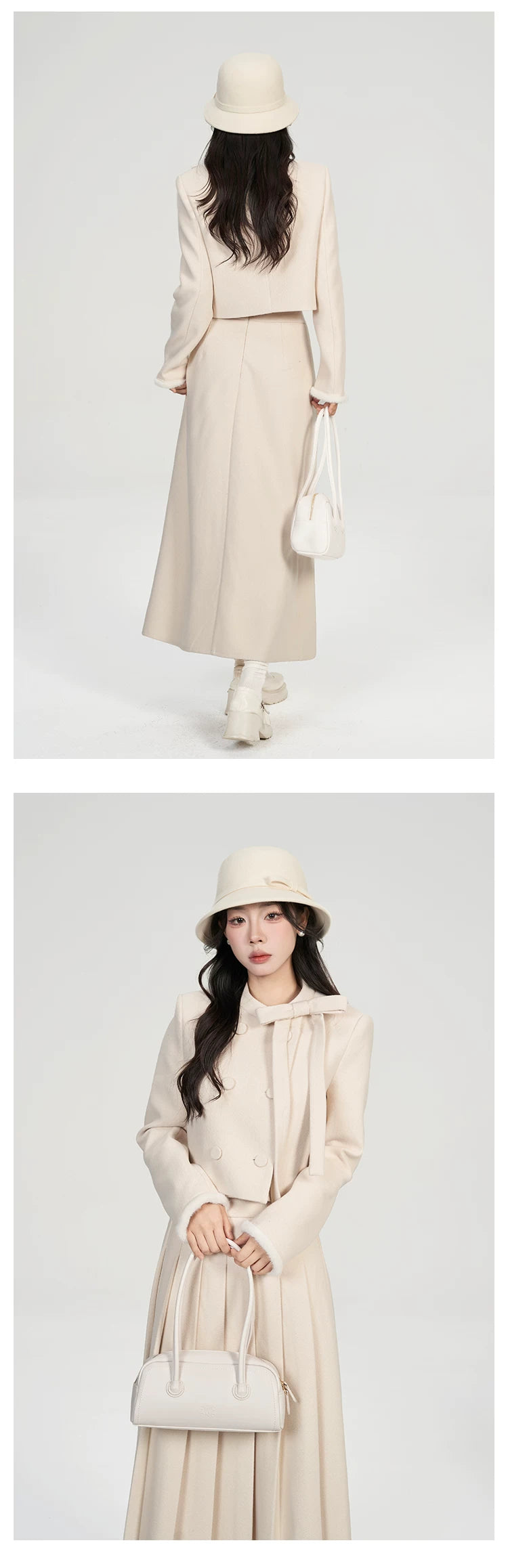 Wildberry Daughter Style Fashion Elegant and Thin Two-piece Suit