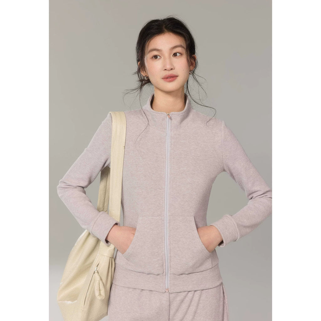 TYANG Stand-up Collar Sports and Leisure Slim Suit