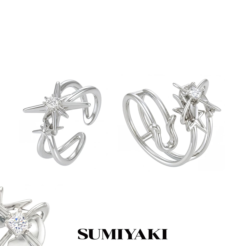 SUMIYAKI Double-layer High-end Light Luxury Ring